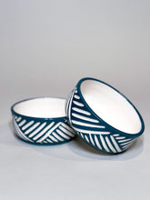 Load image into Gallery viewer, Medium Dog Bowl - Midnight Cyan