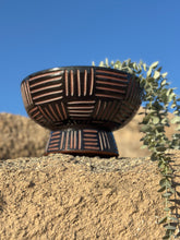 Load image into Gallery viewer, Onyx Zulu Pedestal Bowl Planters - Brown Clay
