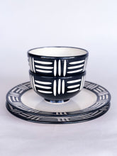 Load image into Gallery viewer, Onyx Zulu Bowl &amp; Plate 4 Piece Set - Cairo Connection
