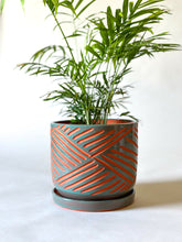 Load image into Gallery viewer, Zulu Terra Cotta Planters - Teal
