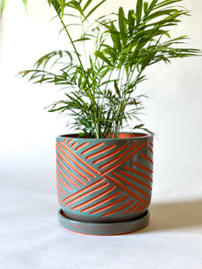 Zulu Terra Cotta Planters - Teal