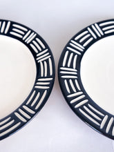 Load image into Gallery viewer, Onyx Zulu Bowl &amp; Plate 4 Piece Set - Cairo Connection
