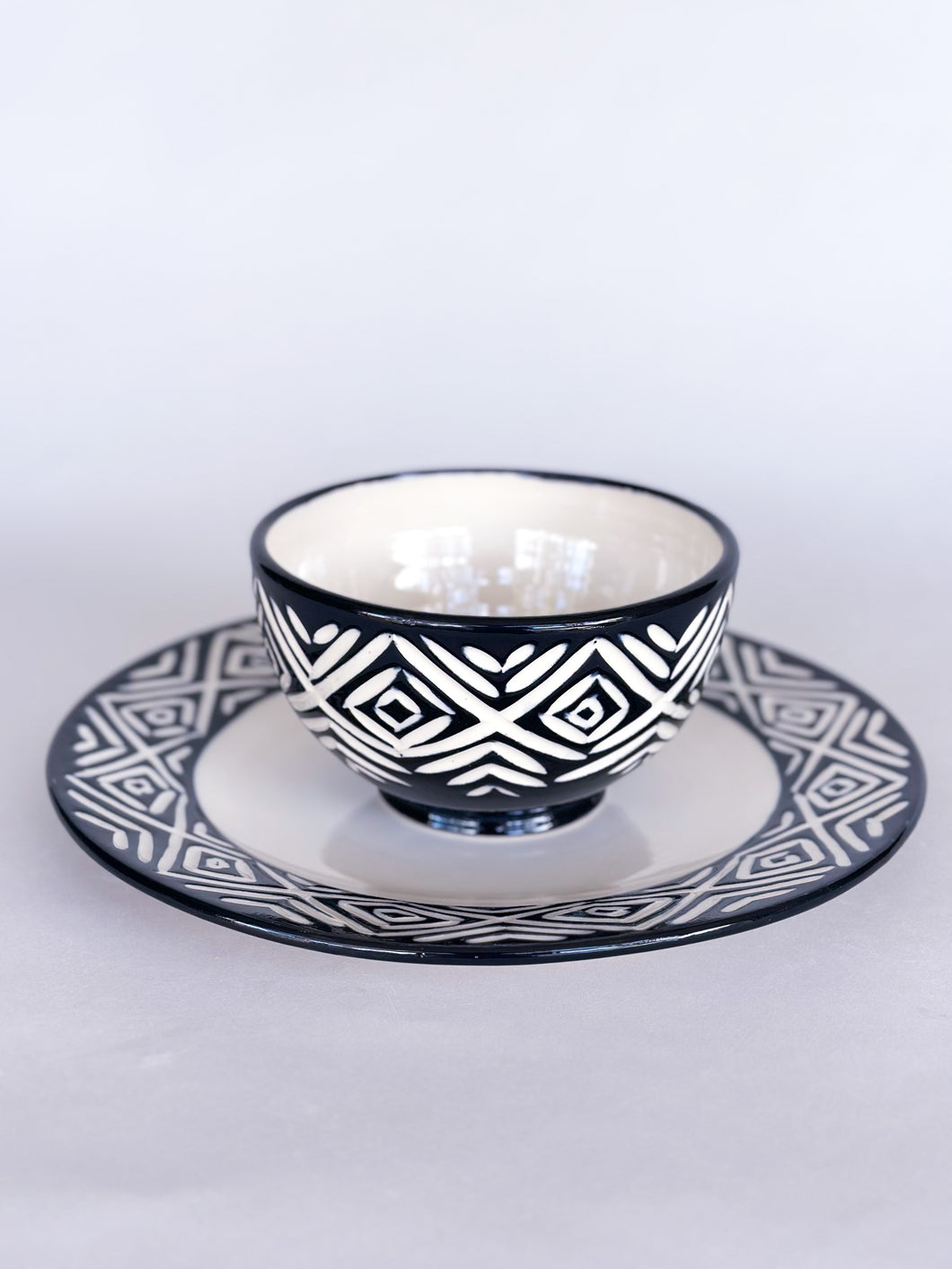 Onyx Zulu Bowl & Plate Set - Saharan Shade
