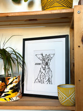 Load image into Gallery viewer, Picture Framed Pet Portraits - Line Drawing
