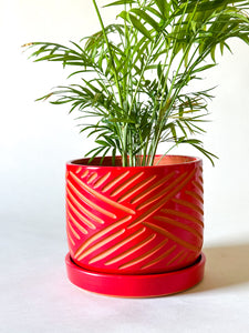 Zulu Terra Cotta Planters - Red