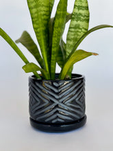 Load image into Gallery viewer, Small Zulu Planter - Glossy Onyx (flawed)
