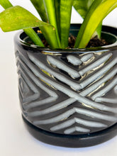 Load image into Gallery viewer, Small Zulu Planter - Glossy Onyx (flawed)
