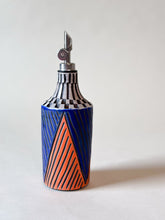 Load image into Gallery viewer, Oil Dispenser - Blue &amp; Orange - Black Clay
