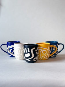 Channels Mug - White Clay