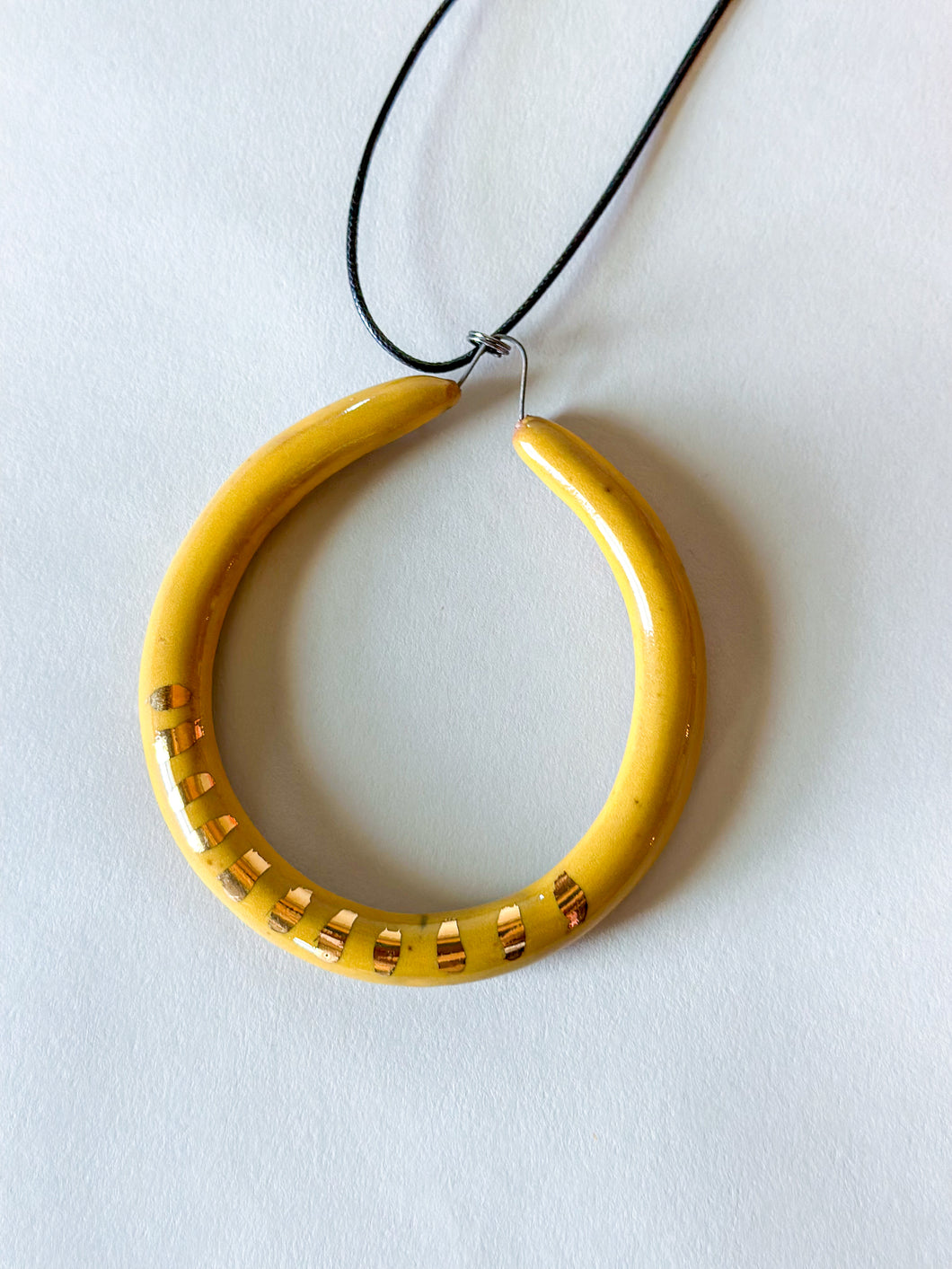 Liberation Hoop Pendant  w/ Gold - Yellow