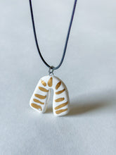 Load image into Gallery viewer, Archie Pendant w/ Gold Luster - White
