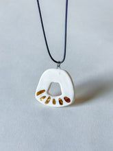 Load image into Gallery viewer, Trap Pendant w/ Gold Luster - White
