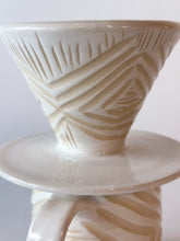 Load image into Gallery viewer, Alabaster Zulu Pour Over Set - Burkinese Cross
