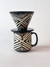 Load image into Gallery viewer, Onyx Zulu Pour Over Set - Burkinese Cross
