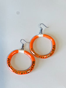 Small Porcelain Liberation Hoops