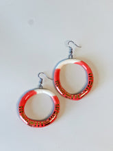 Load image into Gallery viewer, Small Porcelain Liberation Hoops
