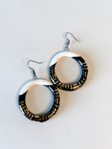 Small Porcelain Liberation Hoops