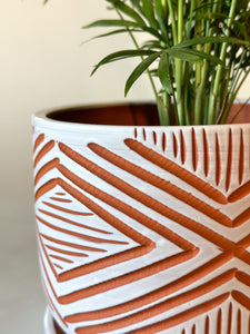 Zulu Terra Cotta Planters - Alabaster