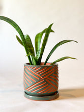 Load image into Gallery viewer, Zulu Terra Cotta Planters - Teal
