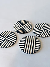 Load image into Gallery viewer, Zulu Black Coasters - Set of 4
