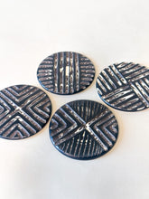 Load image into Gallery viewer, Marbled Zulu Black Coasters - Made to Order
