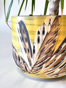 Marbled Yellow TropiCali Cachepot Planter