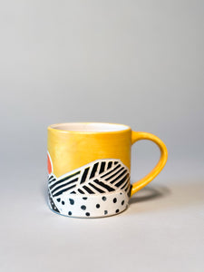 Seconds: Satin Branded Mug with Crooked Sun