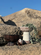Load image into Gallery viewer, Onyx Zulu Pedestal Bowl Planters - Brown Clay
