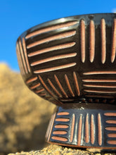 Load image into Gallery viewer, Onyx Zulu Pedestal Bowl Planters - Brown Clay
