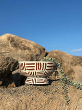 Load image into Gallery viewer, Alabaster Zulu Pedestal Bowl Planters - Brown Clay
