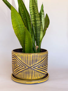 Turmeric Zulu Planters - Brown Clay