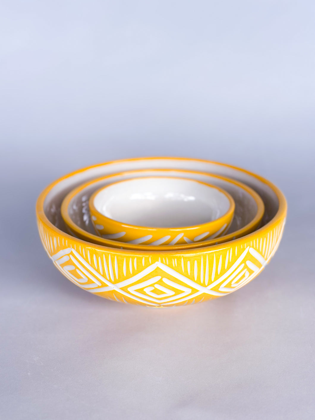 Nesting Turmeric Zulu Bowls - Made-To-Order