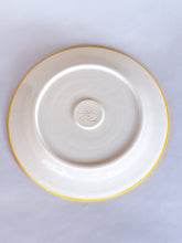 Load image into Gallery viewer, Turmeric Zulu Bowl &amp; Plate Set - Ticking Stripe
