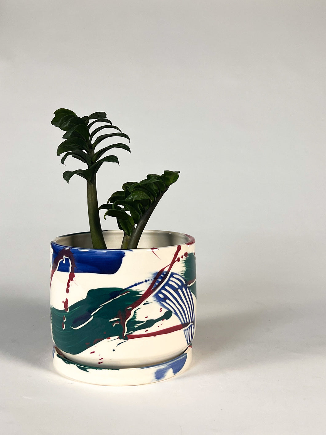 Carnival - Medium Planter w/ Plate - Made to Order